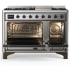 Ilve Majestic III Collection UM48FQNR3SSB - 48 Inch Freestanding Dual Fuel Range