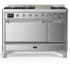 Ilve Majestic III Collection UM48FQNR3SSC - 48 Inch Freestanding Dual Fuel Range