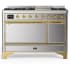 Ilve Majestic III Collection UM48FQNR3SSG - 48 Inch Freestanding Dual Fuel Range