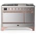 Ilve Majestic III Collection UM48FQNR3SSP - 48 Inch Freestanding Dual Fuel Range