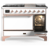 Ilve Majestic III Collection UM48FQNR3WHPLP - 48 Inch Freestanding Dual Fuel Range