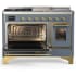 Ilve Majestic III Collection UM48FSNR3BGG - Majestic III 48 inch Dual Fuel Range
