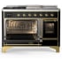 Ilve Majestic III Collection UM48FSNR3BKG - Majestic III 48 inch Dual Fuel Range