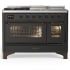 Ilve Majestic III Collection UM48FSNR3MGBLP - Majestic III 48 inch Dual Fuel Range