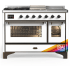 Ilve Majestic III Collection UM48FSNR3RAB - Majestic III 48 inch Dual Fuel Range