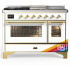Ilve Majestic III Collection UM48FSNR3RAGLP - Majestic III 48 inch Dual Fuel Range