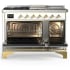 Ilve Majestic III Collection UM48FSNR3RAGLP - Majestic III 48 inch Dual Fuel Range
