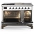 Ilve Majestic III Collection UM48FSNR3WHB - Majestic III 48 inch Dual Fuel Range