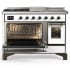 Ilve Majestic III Collection UM48FSNR3WHBLP - Majestic III 48 inch Dual Fuel Range
