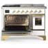 Ilve Majestic III Collection UM48FSNR3WHGLP - Majestic III 48 inch Dual Fuel Range