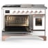 Ilve Majestic III Collection UM48FSNR3WHPLP - Majestic III 48 inch Dual Fuel Range