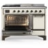 Ilve Majestic III Collection UM48FSQNR3AWBLP - 48 inch Dual Fuel Range
