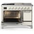 Ilve Majestic III Collection UM48FSQNR3AWCLP - 48 inch Dual Fuel Range