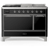 Ilve Majestic III Collection UM48FSQNR3BKC - Majestic III 48 inch Dual Fuel Range