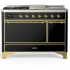 Ilve Majestic III Collection UM48FSQNR3BKGLP - Majestic III 48 inch Dual Fuel Range