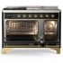 Ilve Majestic III Collection UM48FSQNR3BKGLP - Majestic III 48 inch Dual Fuel Range