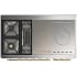 Ilve Majestic III Collection UM48FSQNR3RAGLP - 48 Inch Dual Fuel Range with 5 Sealed Burners, Griddle, Frenchtop