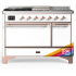 Ilve Majestic III Collection UM48FSQNR3RAP - Majestic III 48 inch Dual Fuel Range