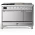 Ilve Majestic III Collection UM48FSQNR3SSCLP - Majestic III 48 inch Dual Fuel Range