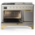 Ilve Majestic III Collection UM48FSQNR3SSG - Majestic III 48 inch Dual Fuel Range