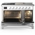 Ilve Majestic III Collection UM48FSQNR3WHC - Majestic III 48 inch Dual Fuel Range