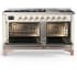 Ilve Majestic III Collection UM60FNR3AWP - Majestic III 60 inch Dual Fuel Range