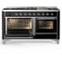 Ilve Majestic III Collection UM60FNR3BKC - Majestic III 60 inch Dual Fuel Range