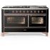Ilve Majestic III Collection UM60FNR3BKP - Majestic III 60 inch Dual Fuel Range