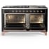 Ilve Majestic III Collection UM60FNR3BKPLP - Majestic III 60 inch Dual Fuel Range