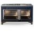Ilve Majestic III Collection UM60FNR3MBB - 60 Inch Dual Fuel Range with 7 Sealed Burners, Griddle