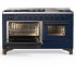 Ilve Majestic III Collection UM60FNR3MBB - 60 Inch Dual Fuel Range with 7 Sealed Burners, Griddle