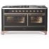 Ilve Majestic III Collection UM60FNR3MGPLP - 60 Inch Dual Fuel Range with 7 Sealed Burners, Griddle