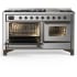 Ilve Majestic III Collection UM60FNR3SSB - Majestic III 60 inch Dual Fuel Range