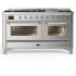 Ilve Majestic III Collection UM60FNR3SSC - Majestic III 60 inch Dual Fuel Range