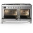 Ilve Majestic III Collection UM60FNR3SSC - Majestic III 60 inch Dual Fuel Range
