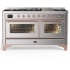 Ilve Majestic III Collection UM60FNR3SSPLP - Majestic III 60 inch Dual Fuel Range