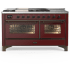 Ilve Majestic III Collection UM60FSNR3BUB - Majestic III 60 inch Dual Fuel Range