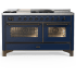 Ilve Majestic III Collection UM60FSNR3MBB - Majestic III 60 inch Dual Fuel Range