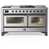 Ilve Majestic III Collection UM60FSNR3SSBLP - Majestic III 60 inch Dual Fuel Range