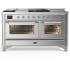 Ilve Majestic III Collection UM60FSNR3SSC - Majestic III 60 inch Dual Fuel Range