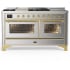 Ilve Majestic III Collection UM60FSNR3SSG - Majestic III 60 inch Dual Fuel Range