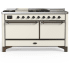 Ilve Majestic III Collection UM60FSQNR3AWB - Majestic III 60 inch Dual Fuel Range