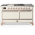 Ilve Majestic III Collection UM60FSQNR3AWPLP - Majestic III 60 inch Dual Fuel Range