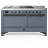 Ilve Majestic III Collection UM60FSQNR3BGBLP - Majestic III 60 inch Dual Fuel Range