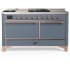 Ilve Majestic III Collection UM60FSQNR3BGPLP - Majestic III 60 inch Dual Fuel Range