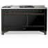 Ilve Majestic III Collection UM60FSQNR3BKB - Majestic III 60 inch Dual Fuel Range