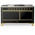 Ilve Majestic III Collection UM60FSQNR3BKG - Majestic III 60 inch Dual Fuel Range