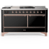 Ilve Majestic III Collection UM60FSQNR3BKP - Majestic III 60 inch Dual Fuel Range