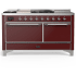 Ilve Majestic III Collection UM60FSQNR3BUCLP - Majestic III 60 inch Dual Fuel Range