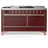 Ilve Majestic III Collection UM60FSQNR3BUPLP - Majestic III 60 inch Dual Fuel Range